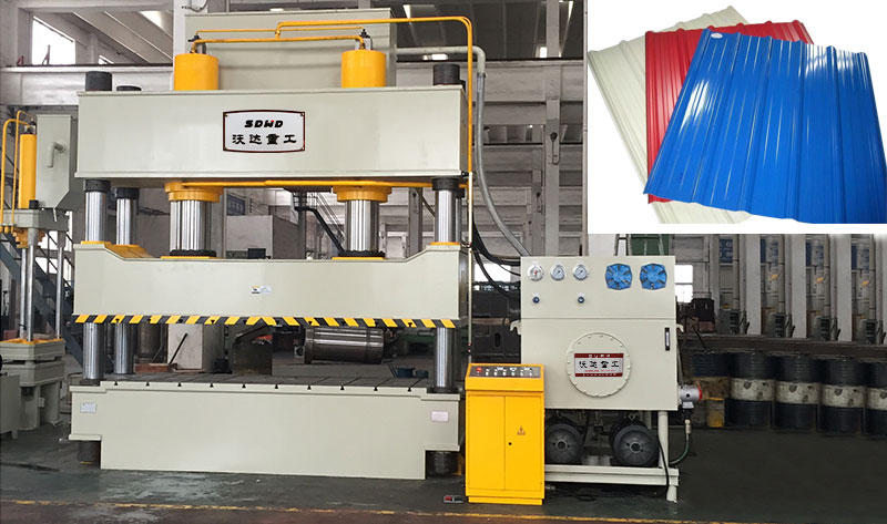 不鏽鋼(gang)雨搭防(fáng)雨棚成(chéng)型液壓(yā)機