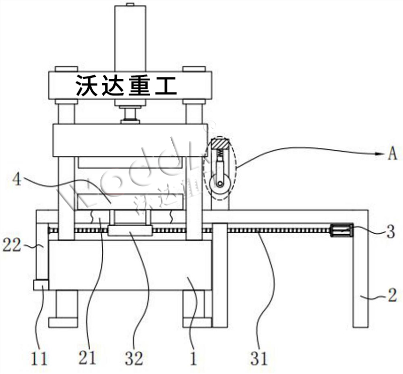 帶移動工作台的汽車内飾成型液壓機